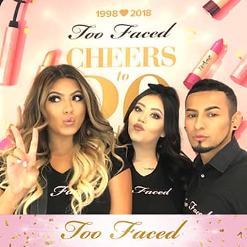 An image of a GIF & Picture We took from the Too Faced Cosmetics Brand Activation Event in Sephora West Edmonton Mall